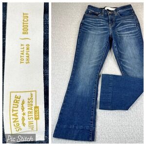 Levis Gold Signature Bootcut Dress Jeans Women 6S W28 L30(25X26) Totally shaping